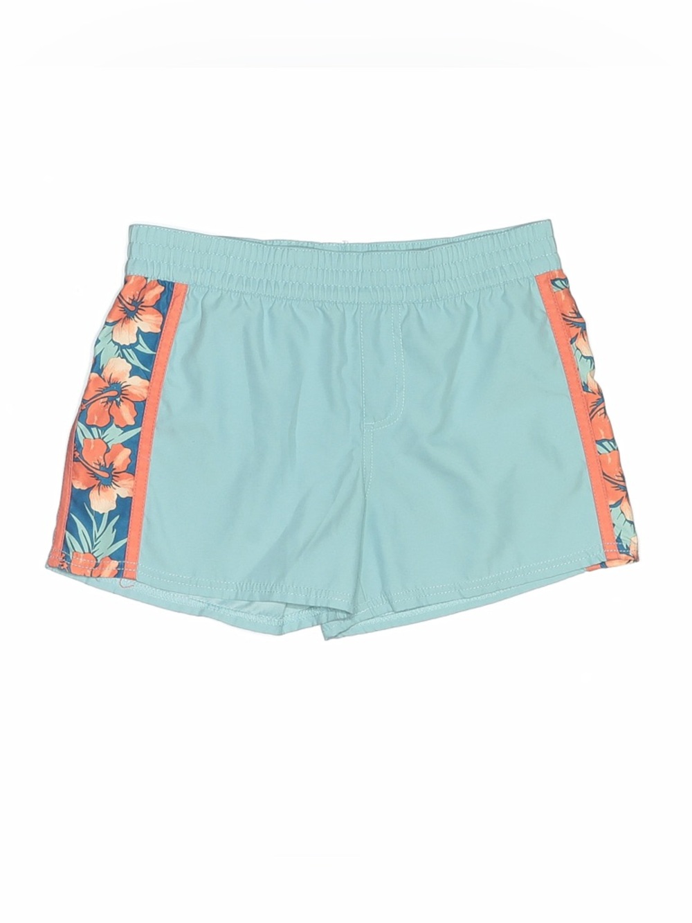 Kids Girls XL Hibiscus Blue Board Shorts Crazy Shirts